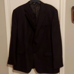 44R Stafford Mens dark brown tweed sports coat